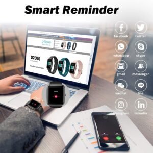 Fitness Tracker, Smart Watch Step Trackers with Heart Rate Monitor, IP68 Waterpr...