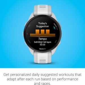 Garmin Forerunner 165 Music, Running Smartwatch, Colorful AMOLED Display, Traini...