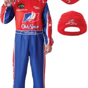 Maxim Party Supplies Ricky Bobby Jumpsuit Men Race Car Driver Costume With Embro...