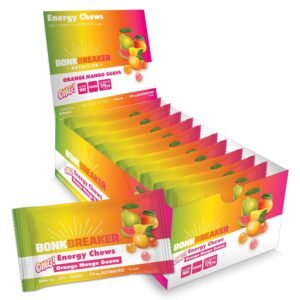 Bonk Breaker Energy Chews with Electrolytes, Orange Mango Guava, Energy Gummies ...