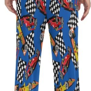 Christmas Snowflakes Pajama Pants White Black Texture Lounge Sleepwear PJs Men's...