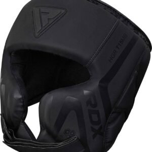 RDX Boxing Headgear Sparring Grappling, Maya Hide Leather, Head Gear for MMA Mua...