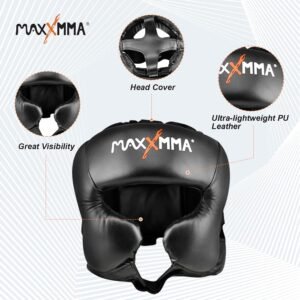 MaxxMMA Headgear L/XL Boxing MMA Training Kickboxing Sparring Karate Taekwondo