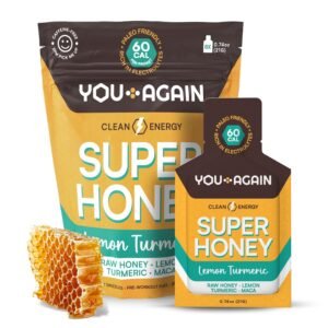 You Again Super Honey Lemon Turmeric Packets | Pre & Mid-Workout Clean Energy Ge...