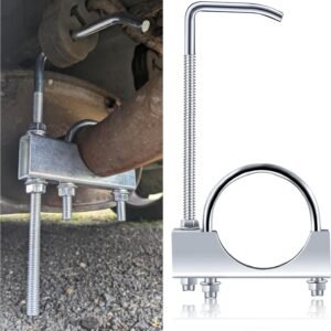 2.5 inch Exhaust Clamp with Hanger,Heavy Duty Exhaust Hanger with Clamp for 2-1/...