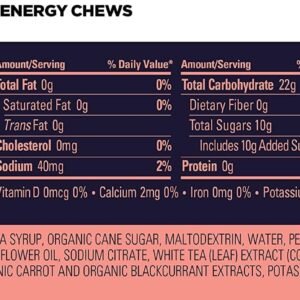 GU Energy Chews, Strawberry Energy Gummies with Electrolytes, Vegan, Gluten-Free...