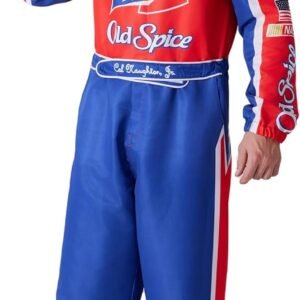 Maxim Party Supplies Ricky Bobby Jumpsuit Men Race Car Driver Costume With Embro...