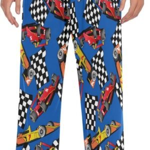 Christmas Snowflakes Pajama Pants White Black Texture Lounge Sleepwear PJs Men's...