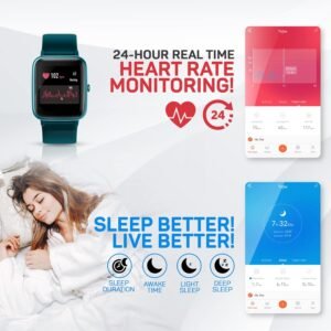 OCTANDRA Move VeryFitPro Smart Watch HR Heart Rate Sleep Monitor IP68 Waterproof...