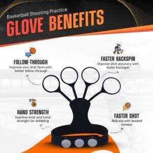 FNBX FlickGlove Basketball Shooting Aid, Training Equipment for Improving Shot a...