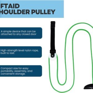 LiftAid Shoulder Pulley for Physical Therapy with Exercise Guide - Improves Shou...