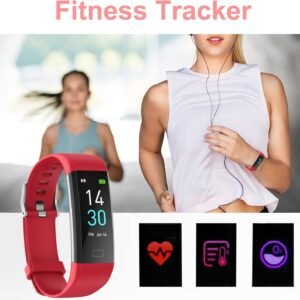 IP68 Fitness Tracker Blood Pressure Heat Rate Monitor Smart Watch Blood Oxygen S...