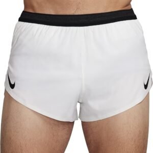 Nike AeroSwift Men's Dri-FIT ADV 2" Brief-Lined Running Shorts, Summit White/Bla...