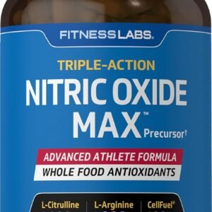 Fitness Labs Nitric Oxide Supplement | 3000mg | 120 Capsules | Nitric Oxide Pre ...