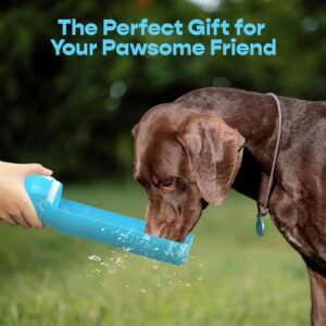 Lesotc Dog Water Bottle, 35OZ Portable Dog Water Bottle Dispenser Dog Travel Wat...