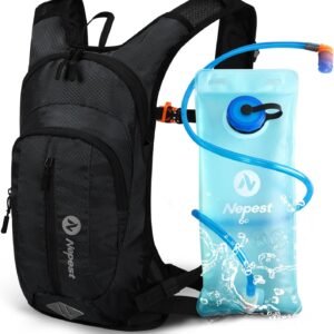 Hydration Pack Backpack for Women & Men, Lightweight Water Backpack with 2L Wate...