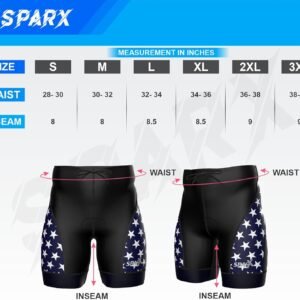 Sparx Men's Active Triathlon Short Tri Cycling Short Swim Bike Run