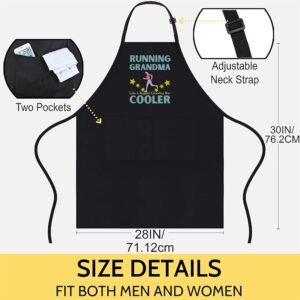 Womens Running Grandma Funny Grandmother 5k Marathon Runner T-Shirt Birthday - 1...