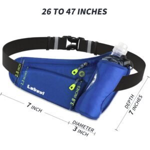 Labeol Running Water Bottle Hydration Belt with Water Bottle Holder Hiking Walki...