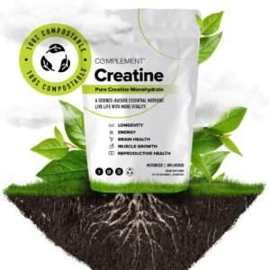 Complement Creatine Monohydrate Micronized Powder for Women and Men (5g per serv...