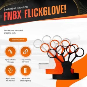 FNBX FlickGlove Basketball Shooting Aid, Training Equipment for Improving Shot a...