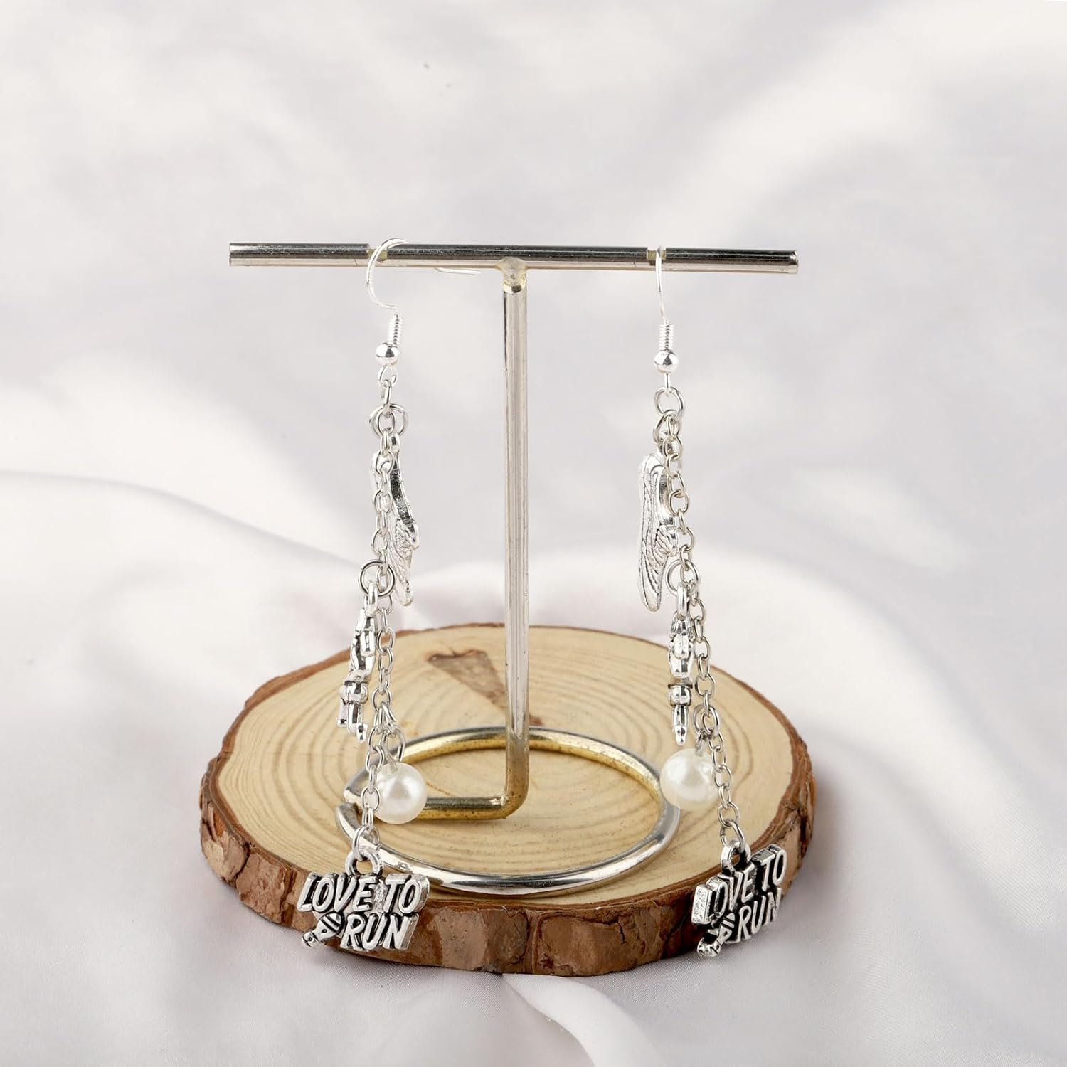 FAADBUK Marathon Runner Dangle Earring Marathon Lover Gift Runner Gift Athlete G...