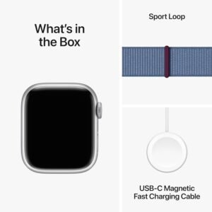 Apple Watch Series 9 [GPS 41mm] Smartwatch with Silver Aluminum Case with Winter...