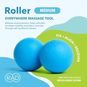 RAD Roller Original Peanut Roller Ball Massager - Medium Density Peanut Massage ...