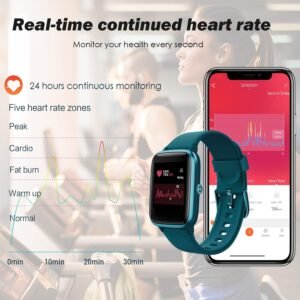 Fitness Tracker, Smart Watch Step Trackers with Heart Rate Monitor, IP68 Waterpr...