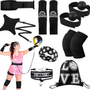 Honoson 7 Pcs Volleyball Training Equipment Aid Volleyball Serving Trainer Volle...