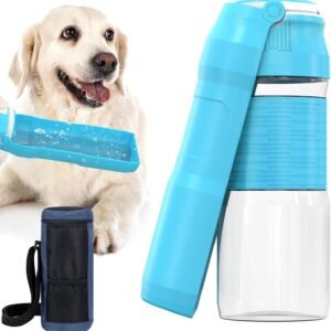 Lesotc Dog Water Bottle, 35OZ Portable Dog Water Bottle Dispenser Dog Travel Wat...