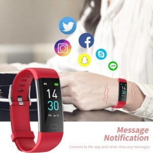 IP68 Fitness Tracker Blood Pressure Heat Rate Monitor Smart Watch Blood Oxygen S...