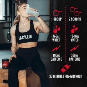 Jacked Factory NITROSURGE Shred Pre Workout Supplement - Energy Booster, Instant...