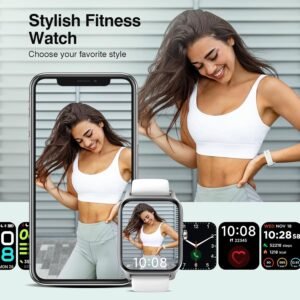 Smart Watches for Women, iOS Android Phones Compatible, Waterproof Fitness Track...