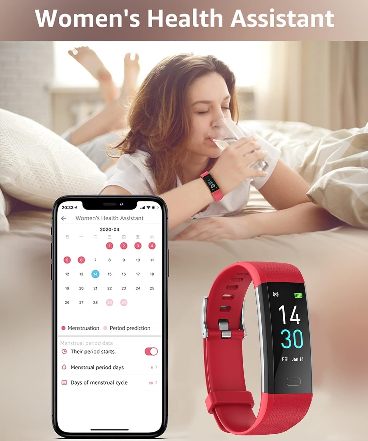 IP68 Fitness Tracker Blood Pressure Heat Rate Monitor Smart Watch Blood Oxygen S...