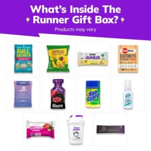 Fuel Goods Runner Box, Running Accessories Gift Box for Runners (11-12 Items), N...