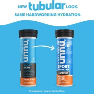 Nuun Sport + Caffeine Electrolyte Tablets for Proactive Hydration, Mixed Flavor ...