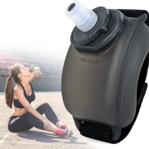 Portable Running Water Bottle Handheld, Adjustable Wrist Sports Water Bottles, R...