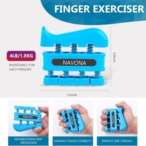 13PCS Hand Grip and Forearm Strengthener kits, Adjustable Hand Exerciser and Fin...