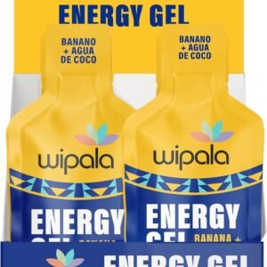 Wipala Energy Gel, Banana Coconut, 12 Pack - Caffeine Free, Certified Vegan, Non...