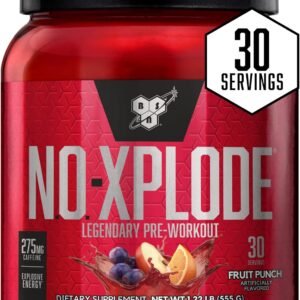 BSN N.O.-XPLODE Pre Workout Powder, Energy Supplement for Men and Women with Cre...