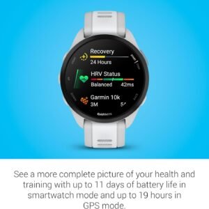 Garmin Forerunner 165 Music, Running Smartwatch, Colorful AMOLED Display, Traini...