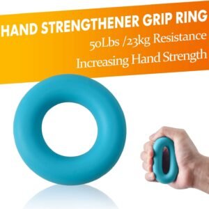 Grip Strength Trainer 7 Pack Adjustable Hand Gripper, Finger Stretcher Resistanc...