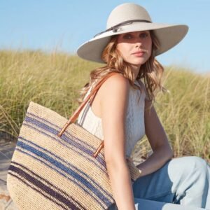 DRESHOW Beach Hats for Women Big Straw Wide Brim Summer Hat Floppy Foldable Roll...