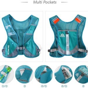 AONIJIE Marathon Running Vest Pack Water Hydration Backpack Outdoor Sport Bag Cy...