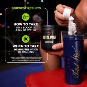 REDCON1 Total War Preworkout, Sour Gummy Bear - Pump, Endurance & Energy Boostin...