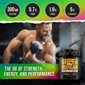 ALPHA LION Superhuman Pre Workout Powder, Beta Alanine, L-Taurine & Tri-Source C...