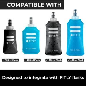 Running Handheld Water Bottle 12 oz Soft Flask - Hand Water Bottle For Runners, ...