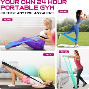 Resistance Bands for Working Out, Exercise Bands for Physical Therapy, Stretch, ...