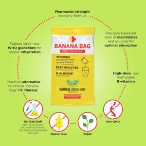 Banana Bag Oral Solution - Pharmacist Hydration Recovery Formula - Electrolyte &...